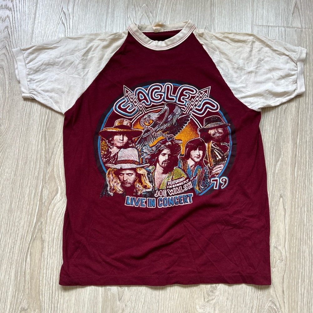 RARE Vintage Original 1979 Eagles Live in Concert 79 Tour Shirt Made In USA🇺🇸